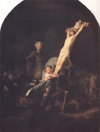 REMBRANDT Harmenszoon van Rijn The Raising of the Cross (mk33)